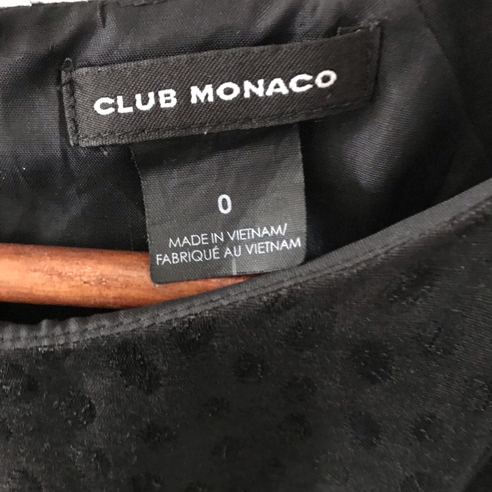 Club Monaco Black Polkadots dress